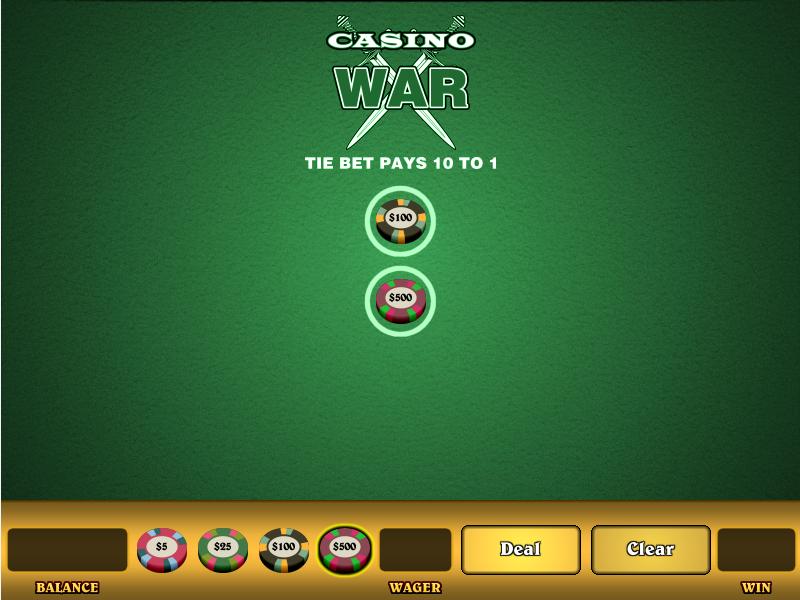 Скриншот Casino War